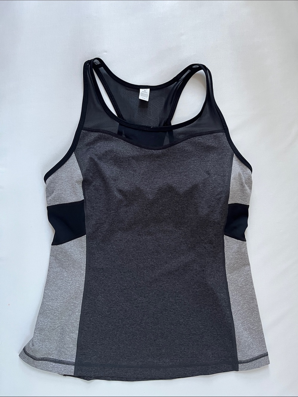 Fila Gray and Black Racerback Tank Top athletic